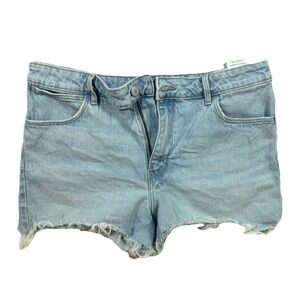 Wrangler Blues Denim Shorts Womens Size 12 Classic Five Pocket